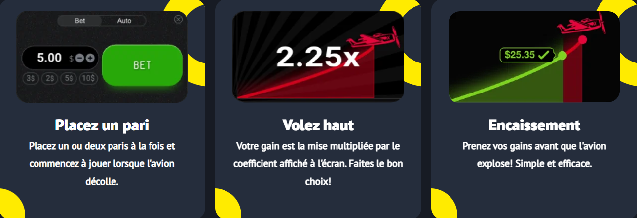 Interface du jeu Aviator sur Yonibet montrant la courbe de multiplicateur et le bouton de cash-out
