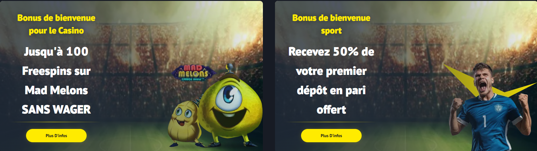 Comparatif visuel des bonus Yonibet : Tours gratuits sans wager vs. Bonus avec conditions